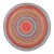1930s Multi Background Wtih Folk Art Styles Round Antique American Braided Rug For Sale