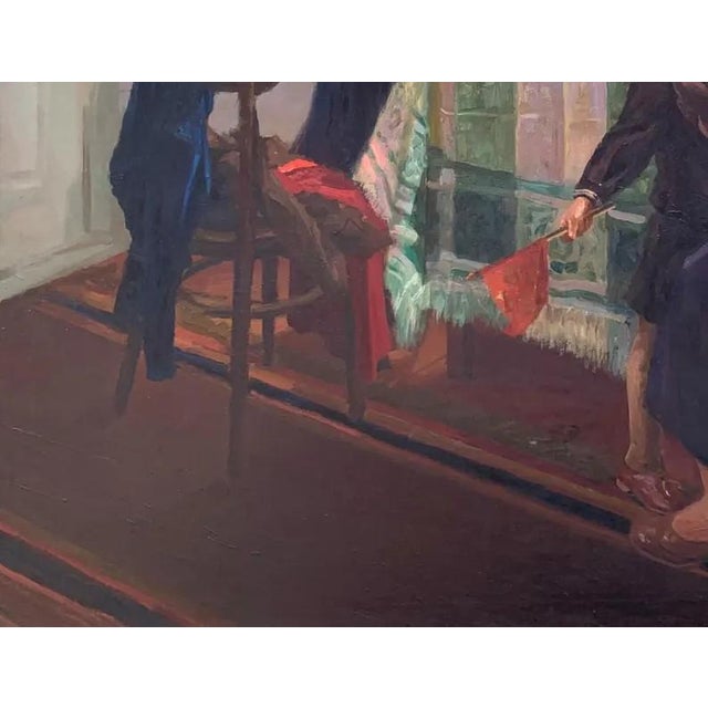 Realism Soviet Children Portraits Oil Painting Original Ukrainian Artist Osenniy m.s. 101-129 1950e 101-129 For Sale - Image 3 of 6