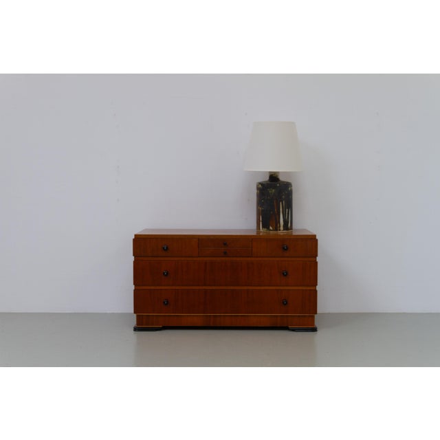 Mid-Century Modern Danish Stoneware Table Lamp, 1960s For Sale - Image 11 of 18