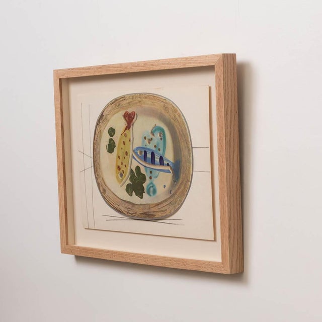 1940s 1948 Framed Lithographic Plate, Céramiques De Picasso For Sale - Image 5 of 8