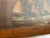 Antique clipper ship model in a shadow box frame. The vessel carries a suit of seventeen, carved wood sails with varnish....