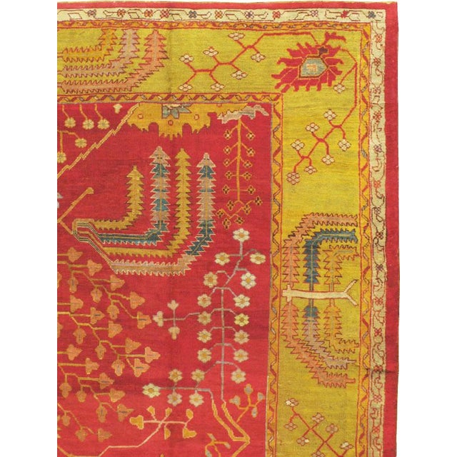 Rustic Galerie Shabab Collection Early 20th Century Turkish Oushak Rug For Sale - Image 3 of 10