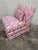 Modern Post Modern Pink Flame Stitch Slipper Chair For Sale - Image 3 of 9