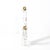 Schneider Glass Mid-Century Amorphic Crystal & Brass Two Arm Candelabra Signed Schneider For Sale - Image 4 of 10