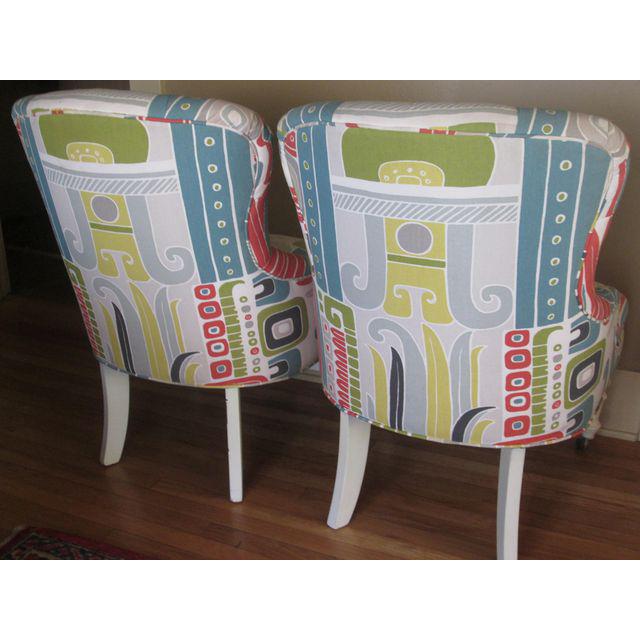 Textile Kaufman Pop Geometric Water Repellent Fabric For Sale - Image 7 of 7