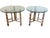 This is a very striking pair of 1970's McGuire Furniture side tables featuring the firm's iconic bamboo construction...