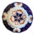 Antique Gaudy Dutch Ironstone Flow Blue Pinwheel Dinner Plate For Sale
