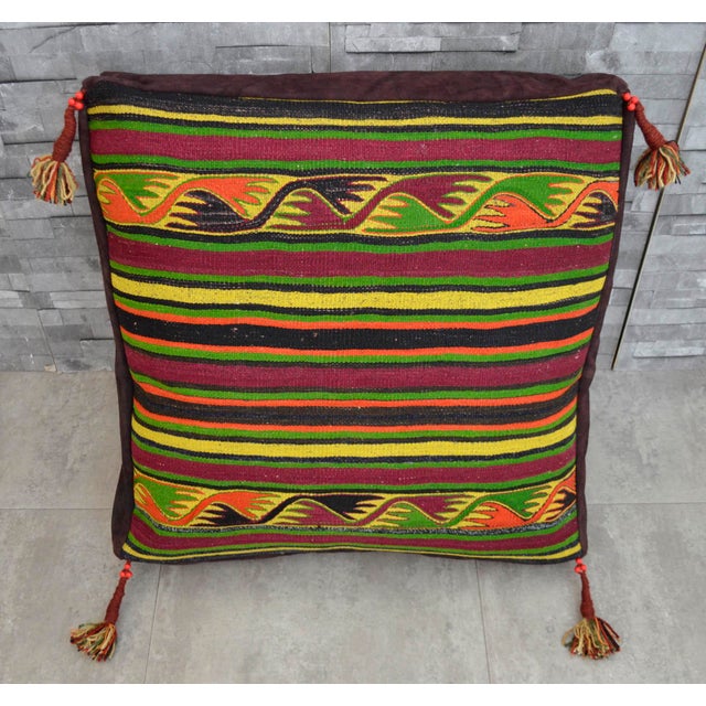 Handmade Turkish Kilim Pillow Cover Floor Cushion - 28″ X ...