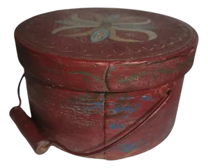 19Thc Original Paint Decorated Pantry Box