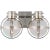 Gracie Double Sconce in Polished Nickel with Clear Glass Designer: Chapman & Myers Height: 8.75" Extension: 8.25"...