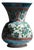 Handmade Ceramic “Kandil” Vase (30cm) – Classic Ottoman Form – Polychrome Red & Green Floral Art For Sale