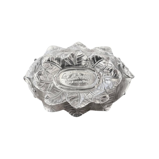 2000 - 2009 Signed Arthur Court 2005 Aluminum Dish Bowl For Sale - Image 5 of 5