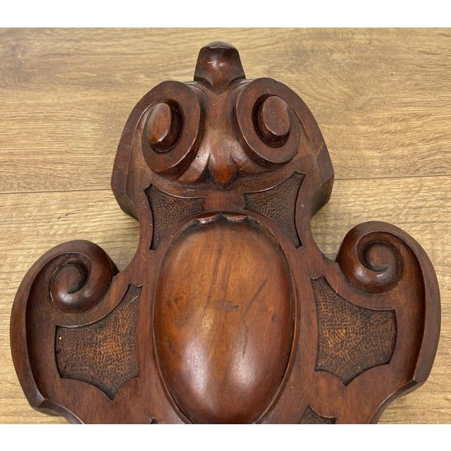 Antique French Pediment in Walnut For Sale - Image 4 of 6