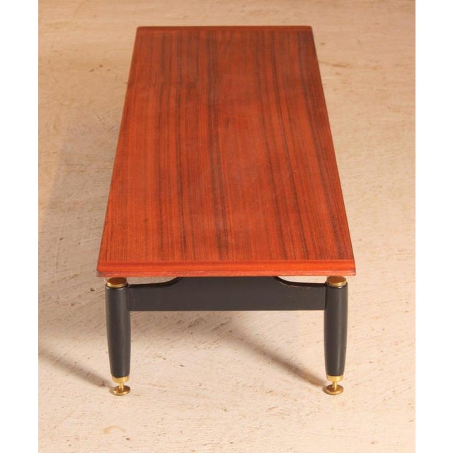 Long Mid-Century Tola and Black Librenza Coffee Table from G-Plan, 1960s For Sale - Image 10 of 13