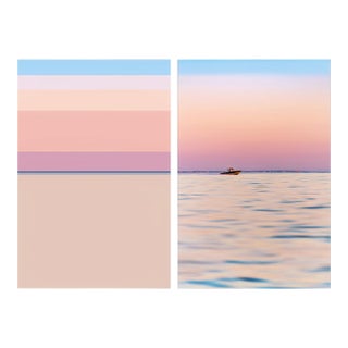 Contemporary Abstract Archival C-Print Photography “Temporal Perception 111 (Diptych)" by Serge Hamad For Sale