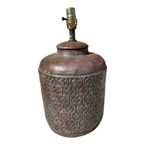 Vintage Postmodern Ceramic Urn Table Lamp