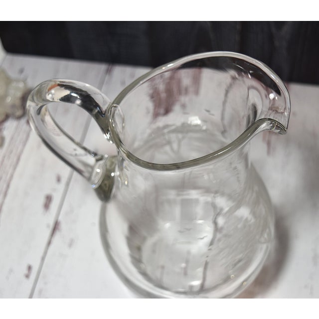 Mid 20th Century Kenyan-African by Queen Lace Large Rino Crystal Pitcher 62 Oz Safari Lover For Sale - Image 9 of 14