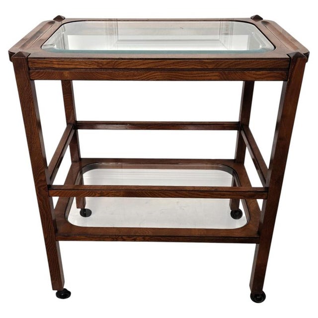 Mid-Century Art Deco Italian Liquor Cart, 1950s For Sale - Image 10 of 10