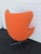 Mid Century Modern Swivel Rocking Orange Egg Chair Fritz Hansen Style 6608 For Sale - Image 17 of 18