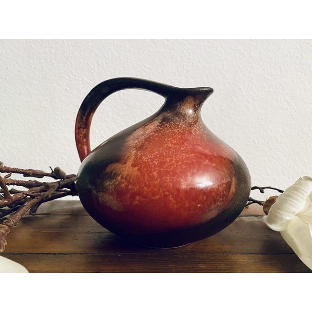 Brown German Ceramic Vase by Kurt Tschörner for Ruscha, 1960s For Sale - Image 8 of 14