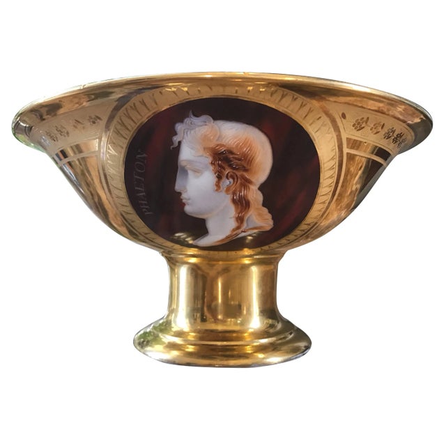 Empire Porcelain Bowl With Cameo Profiles For Sale - Image 11 of 11