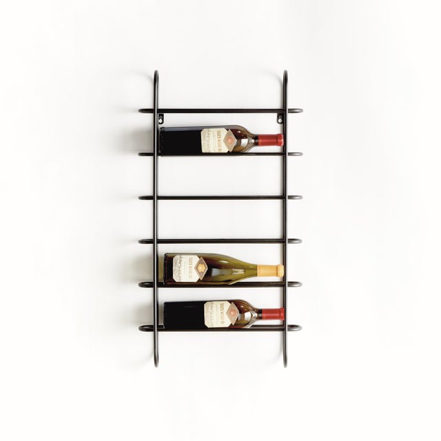 Kenneth Ludwig Chicago Yountville 6-Bottle Wine Rack For Sale - Image 4 of 7