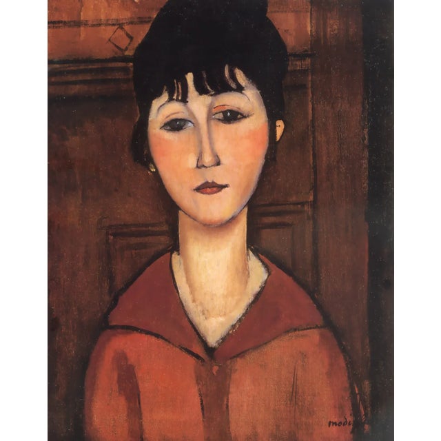 Artist: Amedeo Modigliani Country: Italy Title: Portrait of a young woman Medium: Giclee Marks: Numbered limited edition...