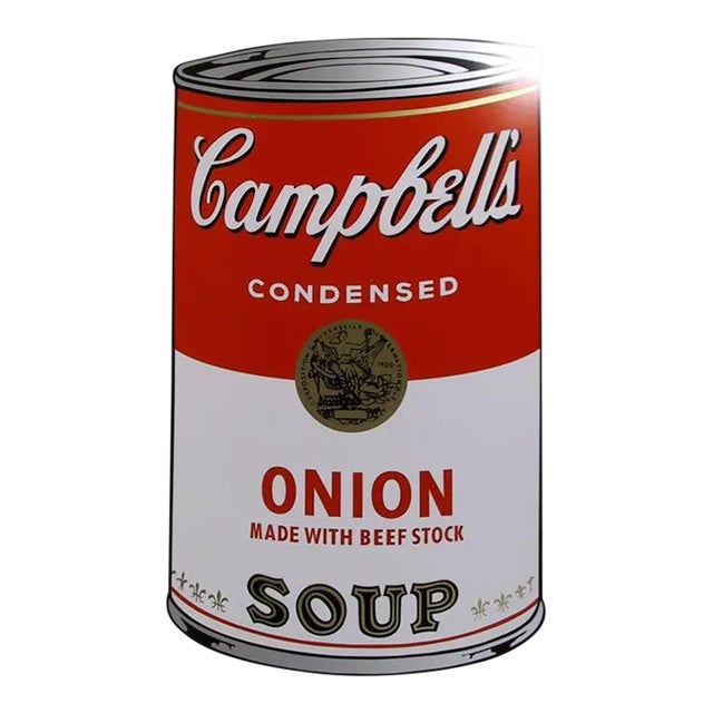 Campbell's Soup Can: Onion, Andy Warhol Serigraph, Stamped Verso by Sunday B. Morning For Sale