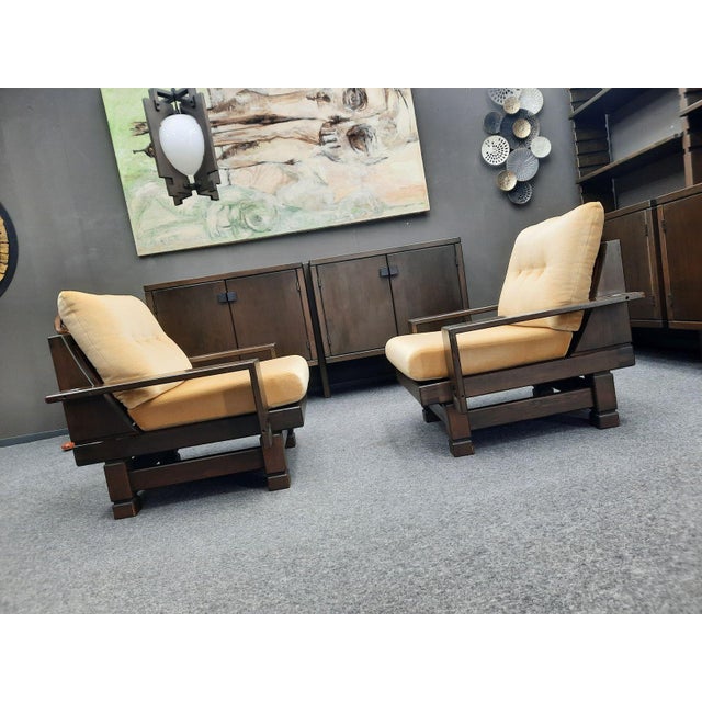 Brutalist Living Room Set Model St. Moritzby Klaus Rausch, 1960s, Set of 7 For Sale - Image 15 of 18