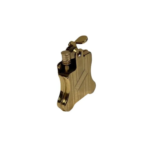 1990s Gold Plated Ronson Banjo Styled Petrol Lighter, Japan | Chairish