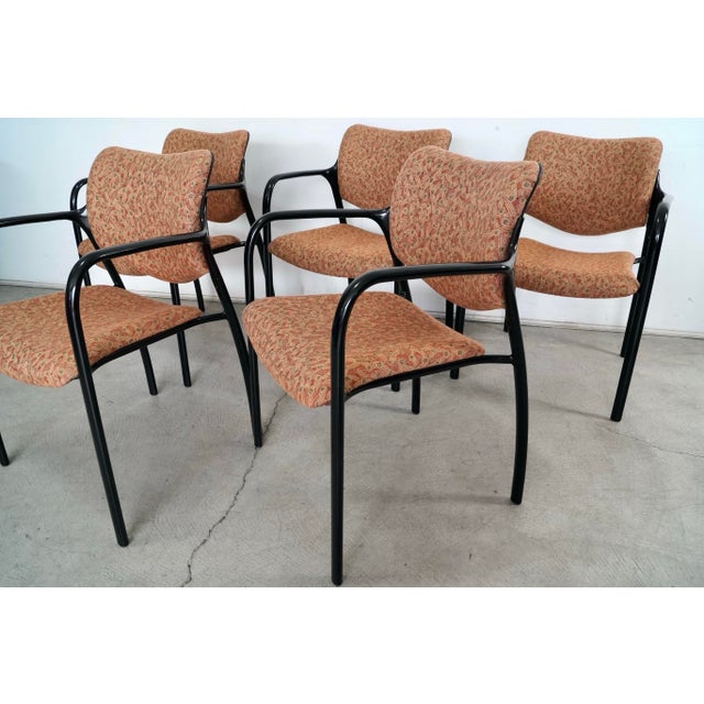 Metal Postmodern Herman Miller Mark Goetz Aside Stackable Armchairs - Set of 5 For Sale - Image 7 of 12