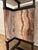 White Architectural Marble & Onyx Console Table With Blackened Iron Base For Sale - Image 8 of 8