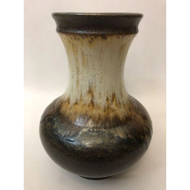 ceramic vase W-Germany 1950 colors: copper, green beige. N'528 / 26