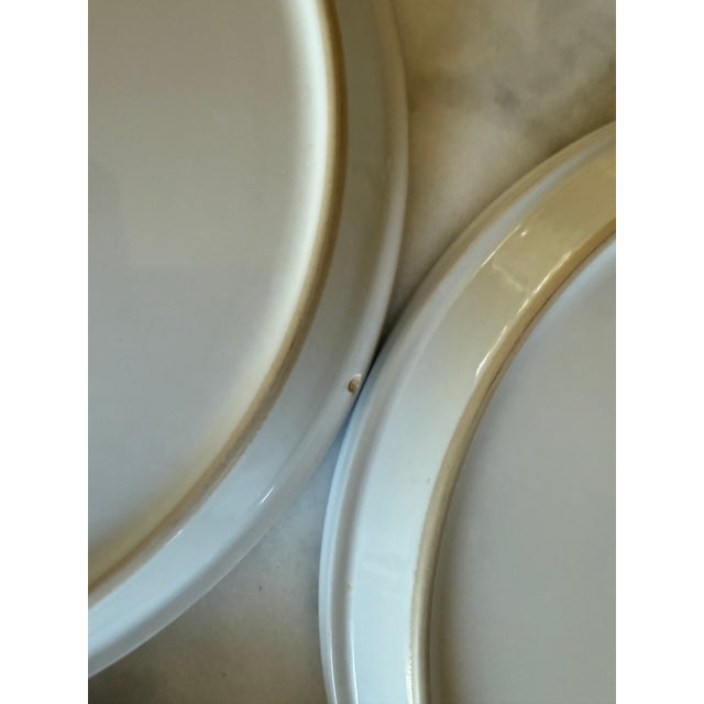 Vintage Noritake Primastone "Image" Pattern Dinner Plates - Set of 7 For Sale - Image 11 of 11