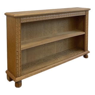 Vintage Scandinavian Oak Bookshelf For Sale