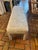 Wood Mid-Century Modern Parsons Bench in Abstract Champagne Upholstery For Sale - Image 7 of 15