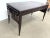Late 20th Century Eric Brand for Mulholland Brothers Leather Top Campaign Writing Desk For Sale In Philadelphia - Image 6 of 12