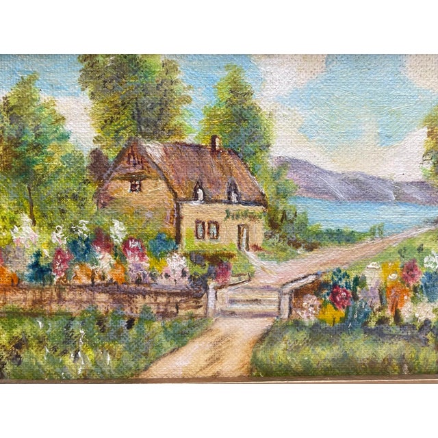 English Traditiona Impressionist Landscape Framed Original Oil Painting For Sale - Image 11 of 12