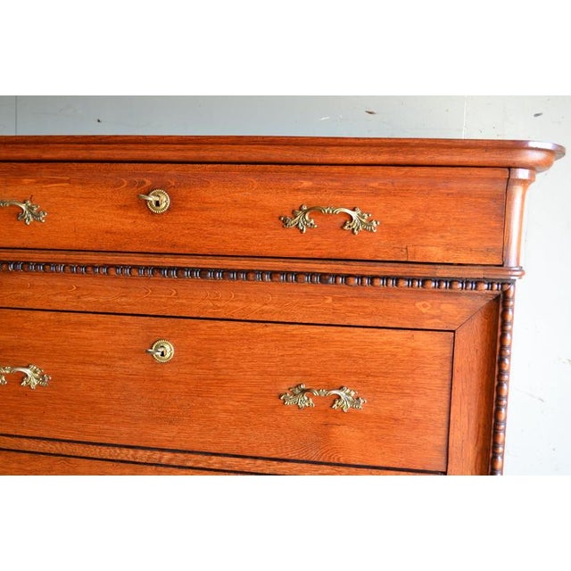 Antique Oak Chiffonier with Secretary, 19th Century For Sale - Image 8 of 12