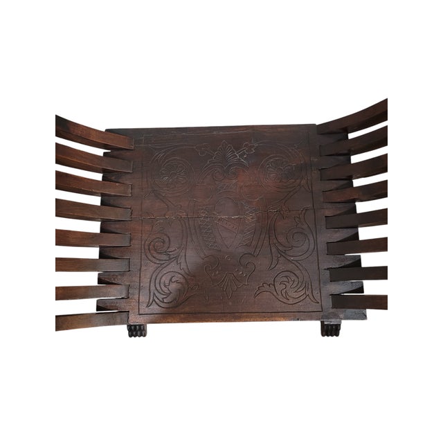 Brown Early 19th Century Savonarola Chair For Sale - Image 8 of 12