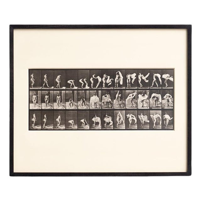 Eadweard Muybridge, Black and White Women in Motion Study, 1982, Photograph, Framed For Sale