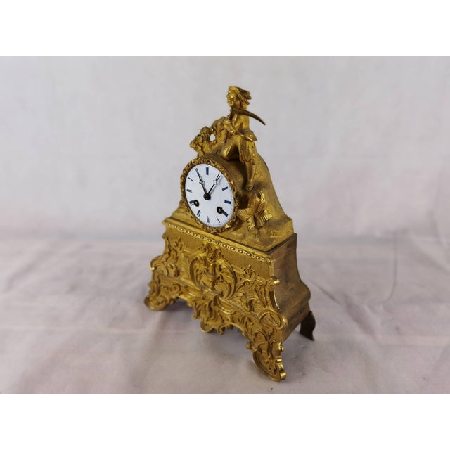 Antique French Mantel Clock by Marti et Cie, 1850 For Sale - Image 16 of 18