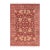 Shabby Chic Floral 1990'sPak-Persian Red/Beige Wool Rug - 6'1'' X 9'2'' For Sale