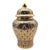 Late 20th Century Thai Benjarong Hand-Painted Gilt Porcelain Covered Jar 6.6" For Sale - Image 11 of 17