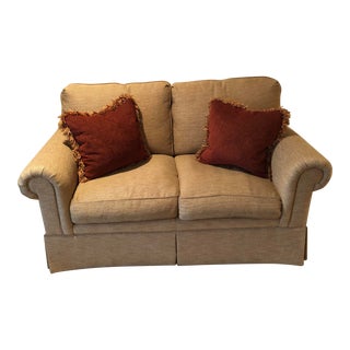 Sherrill Furniture Herringbone Loveseat For Sale