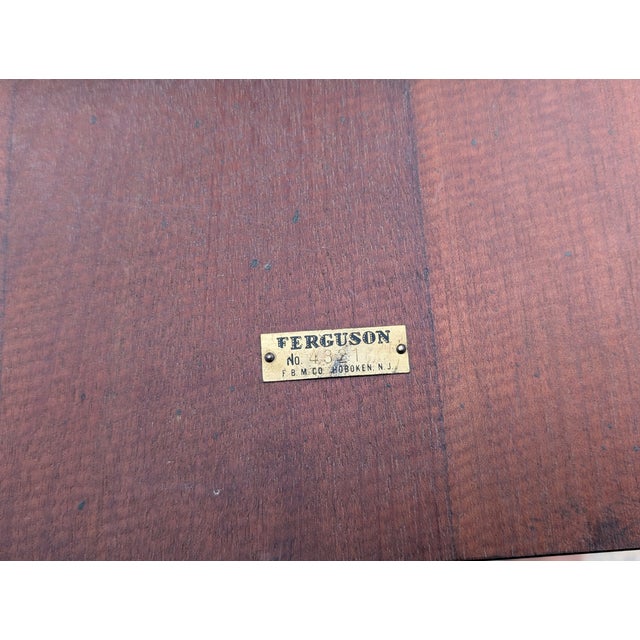 Antique Ferguson Brothers Mfg. Co. Rotating Parlor Chair Side Bookcase/Table For Sale - Image 4 of 13