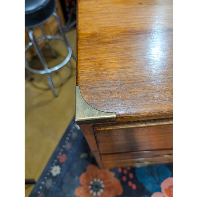 Campaign Antique Victorian - British Campaign Chest of Drawers Circa 1800s For Sale - Image 3 of 14