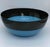 Danish Modern Krenit Style Enamel Bowl in Turquoise and Black For Sale - Image 10 of 10
