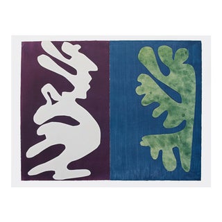 After Henri Matisse "Composition Violet and Blue" First Edition Poster For Sale