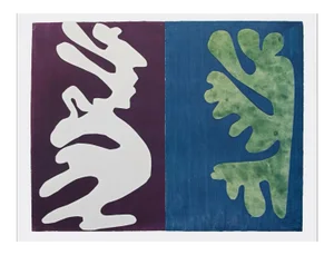 After Henri Matisse "Composition Violet and Blue" First Edition Poster